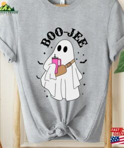 Boo Jee Shirt Cute Funny Halloween Sweater Ghost T-Shirt Sweatshirt
