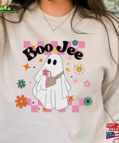 Boo Jee T-Shirt Cute Funny Halloween Sweater Ghost Tee Shirt Classic Hoodie