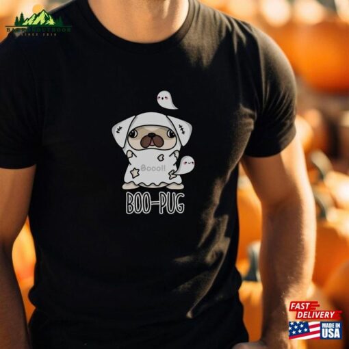 Boo Pug Halloween Shirt Dog T-Shirt Sweatshirt