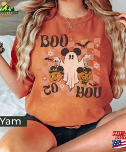 Boo To You Mickey Ghost Comfort Color Shirt Trick Or Treat Spooky Season Sweatshirt Classic 4