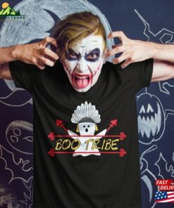 Boo Tribe Halloween Costumes 2023 Native American Funny Cute Ghost Indigenous Simpe Lazy Disguise T-Shirt Hoodie Classic