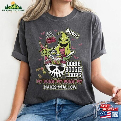 Boogieman Comfort Color T-Shirt Halloween Oogie Boogie 2023 Nightmare Before Christmas Shirt Disney Holiday Party Sweatshirt Unisex