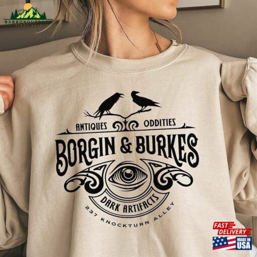 Borgin And Burkes Sweatshirt Wizarding Artefacts Wizard Sweater Classic Unisex