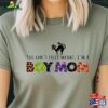 Boy Mom Halloween T-Shirt Cat Lover For Spooky Crewneck Classic