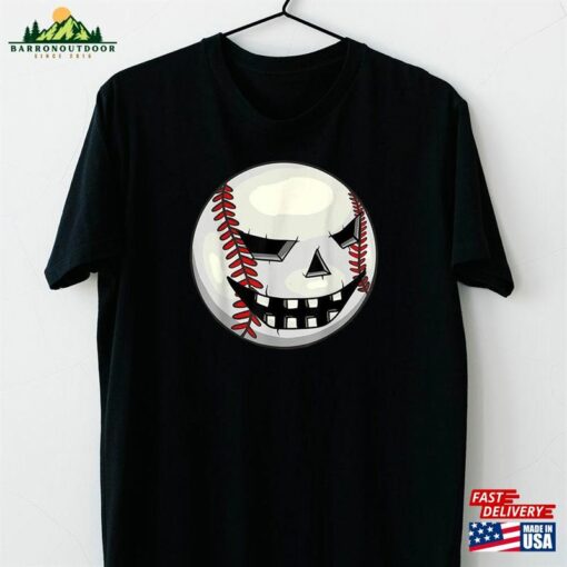 Boys Halloween Jack O Lantern Baseball Player Coach Pitcher T-Shirt Hoodie