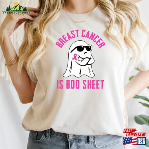 Breast Cancer Is Boo Sheet Shirt Halloween Warrior Tee Classic Unisex