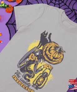 Candy Inspector Halloween Pumpkin Unisex Tee Trick Or Sweatshirt Classic