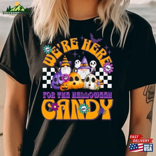 Candy Lover Gnomes Halloween T-Shirt Cute Crewneck Hoodie Sweatshirt