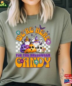 Candy Lover Gnomes Halloween T Shirt Cute Crewneck Hoodie Sweatshirt 3