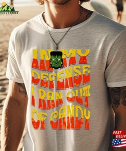 Candy Lover Halloween Funny T-Shirt Retro Colored Crewneck Unisex