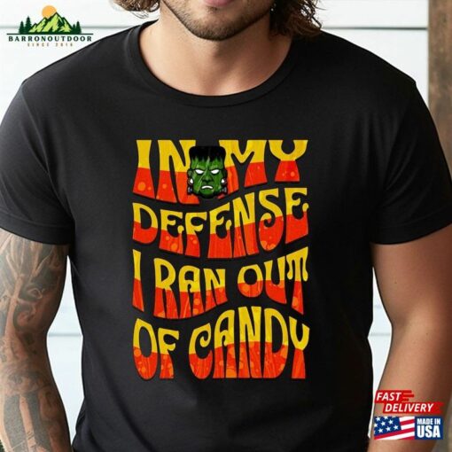 Candy Lover Halloween Funny T-Shirt Retro Colored Crewneck Unisex