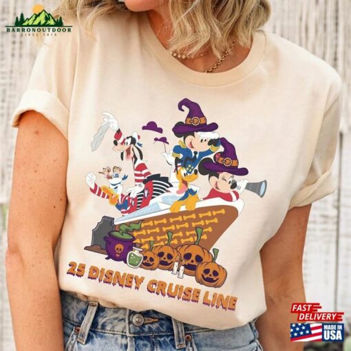 Captain Mickey And Friends Best Cruise Ever T-Shirt Line 25Th Silver Anniversary At Sea Tee Hoodie