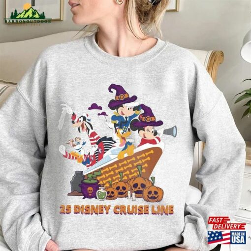 Captain Mickey And Friends Best Cruise Ever T-Shirt Line 25Th Silver Anniversary At Sea Tee Hoodie