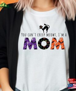 Cat Lover Mom Halloween T Shirt Vintage Cute Crewneck Hoodie 3