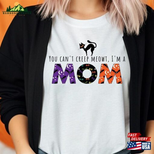 Cat Lover Mom Halloween T-Shirt Vintage Cute Crewneck Hoodie