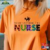Cat Lover Nurse Halloween T-Shirt Vintage Spooky Crewneck Tee Classic