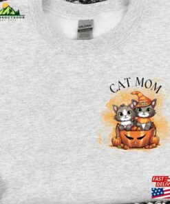Cat Mom Halloween Shirt Comfort Colors Sweater Black Lover Funny Tee Cute Sweatshirt Hoodie