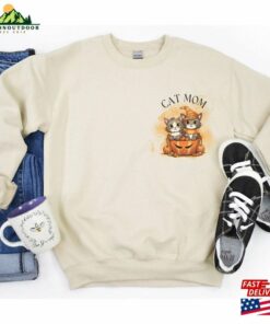 Cat Mom Halloween Shirt Comfort Colors Sweater Black Lover Funny Tee Cute Sweatshirt Hoodie 4