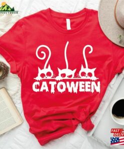 Catoween Shirt Black Cat Halloween 2023 Gift Unisex Classic