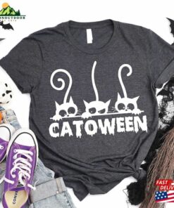 Catoween Shirt Black Cat Halloween 2023 Gift Unisex Classic 4