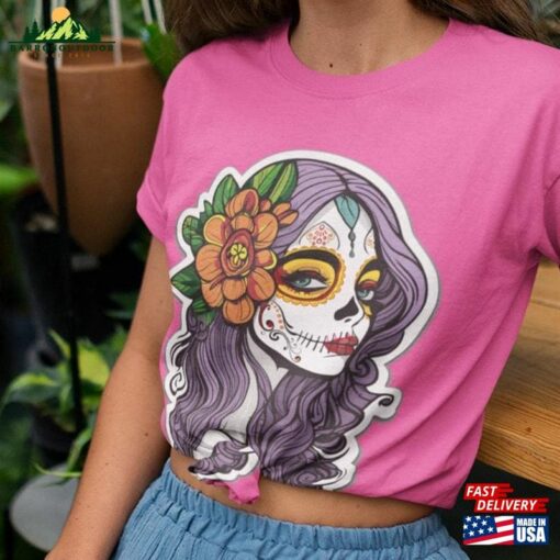 Catrina T-Shirt Dia De Muertos Shirt Mexican Tradition Sweatshirt Unisex