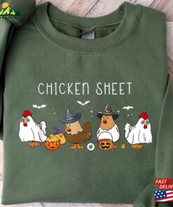 Chicken Halloween Shirt Ghost Chickens Tee Spooky Season Classic Sweatshirt
