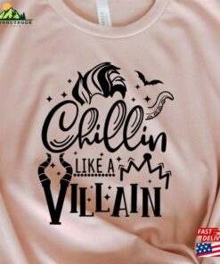 Chillin Like A Villain Shirt Halloween Outfit 2023 Shirts Hoodie Unisex