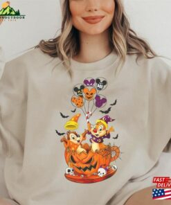 Chip And Dale Disney Balloon Halloween Shirt Party T-Shirt N Tea Cup Tee Birthday Gift Funny Sweatshirt