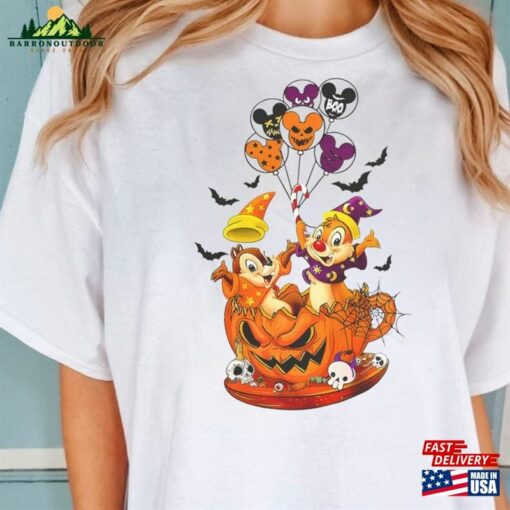 Chip And Dale Disney Balloon Halloween Shirt Party T-Shirt N Tea Cup Tee Birthday Gift Funny Sweatshirt
