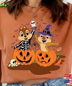 Chip N Dale Skeleton Double Trouble Disney Halloween Shirt Hoodie T-Shirt