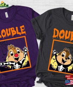 Chip N Dale Skeleton Double Trouble Disney Halloween Shirt Unisex Sweatshirt