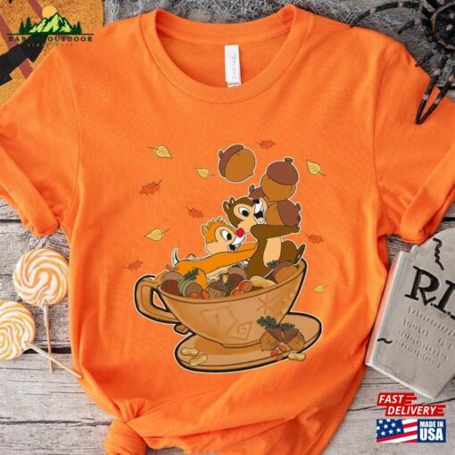 Chip N’dale Thanksgiving Double Trouble Mad Tea Party Cups T-Shirt Disney Trip Sweatshirt Hoodie 2023 Gift For Men Women Classic Unisex