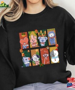 Christmas Bt21 Sweatshirt Bts Xmas Hoodie Bangtan Merch Classic 3
