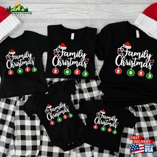 Christmas Family 2023 Shirt Holiday Matching Group Shirts Hoodie T-Shirt