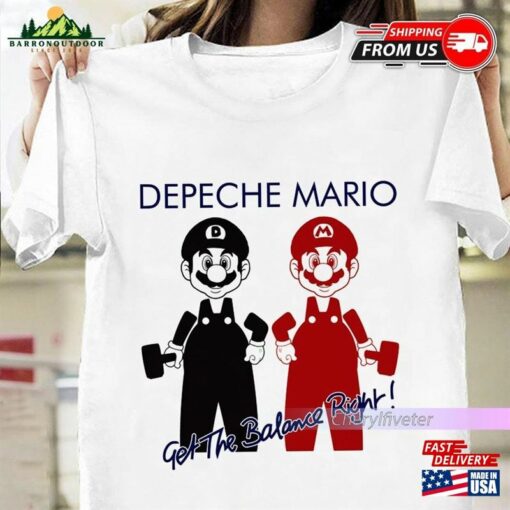 Christmas Gift Depeche Mario Get The Balance Right Shirt Mode 2023 Unisex Classic