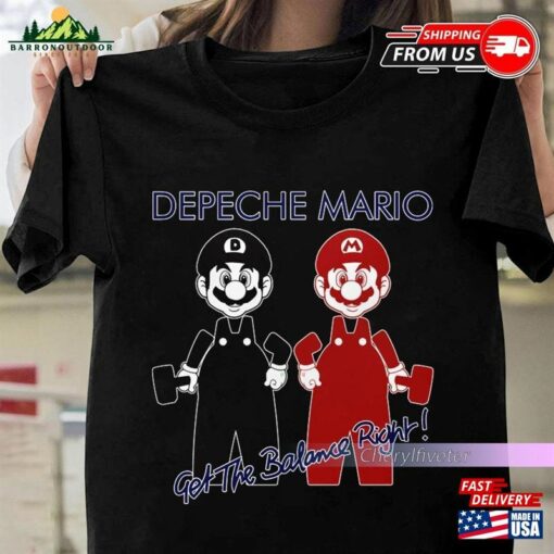 Christmas Gift Depeche Mario Get The Balance Right Shirt Mode 2023 Unisex Classic