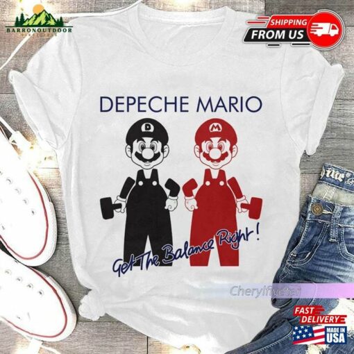 Christmas Gift Depeche Mario Get The Balance Right Shirt Mode 2023 Unisex Classic