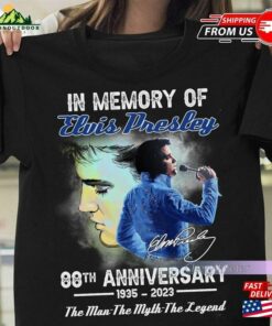 Christmas Gift In Memory Of Elvis Presley 88Th Anniversary 1935 2023 Shirt Hoodie T-Shirt