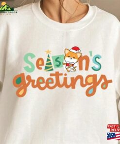 Christmas Sweatshirt Corgi Puppies Merry T-Shirt Unisex