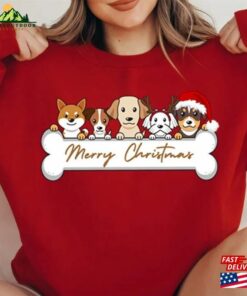 Christmas Sweatshirt Dog Bones Merry T-Shirt Christmas Sweatshirt Dog Bones Merry T-Shirt