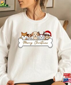 Christmas Sweatshirt Dog Bones Merry Unisex Classic 3