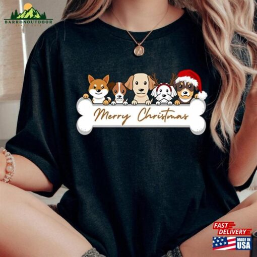 Christmas Sweatshirt Dog Bones Merry Unisex Classic