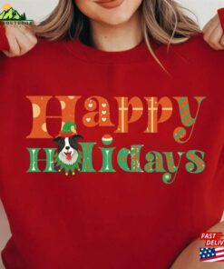 Christmas Sweatshirt Happy Holiday Merry Woofmas Classic