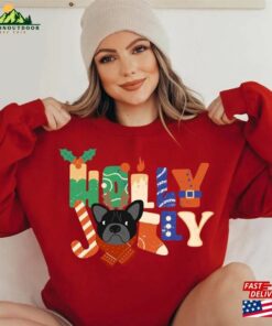 Christmas Sweatshirt Holly Joyly Merry Unisex Classic 3