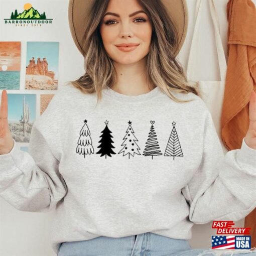 Christmas Tree Sweatshirt Shirts For Women Tshirt Hoodie Unisex