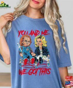 Chucky And Bride Sweatshirt Retro Horror Movie Sweater Child T-Shirt 3 Chucky And Bride Sweatshirt Retro Horror Movie Sweater Child T Shirt 4