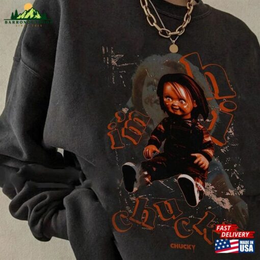 Chucky Shirt Horror Movie Fan Merch Sweatshirt Hoodie