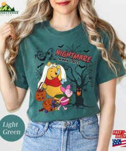 Colors Comfort Disneyland Halloween Shirts Nightmare On Main Street Winnie Pooh Shirt Disney Characters Classic T Shirt 3