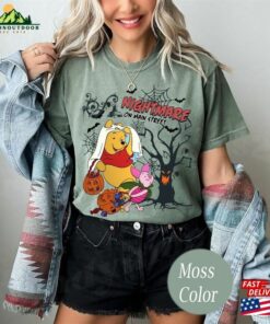 Colors Comfort Disneyland Halloween Shirts Nightmare On Main Street Winnie Pooh Shirt Disney Characters Classic T Shirt 4
