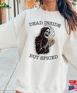 Comfort Color Dead Inside But Spiced Shirt Fall Halloween Unisex T-Shirt